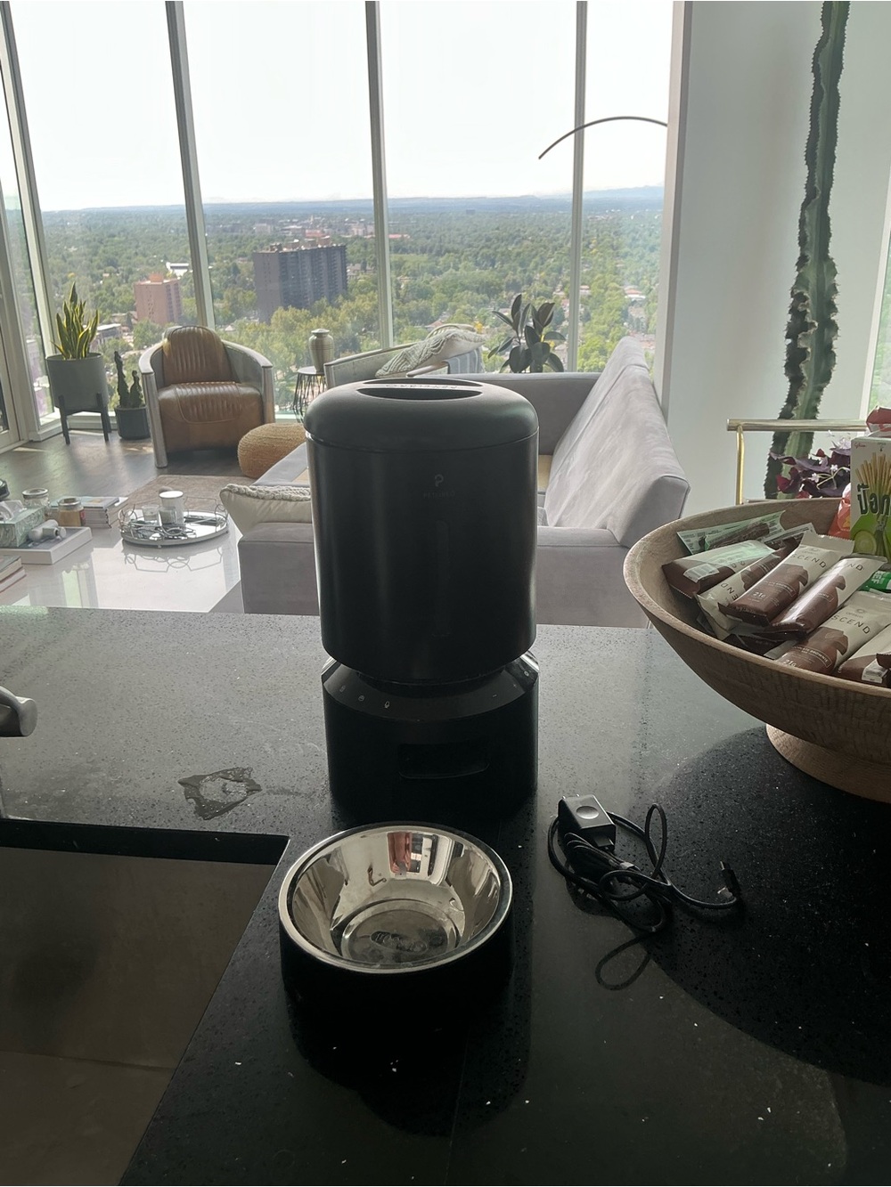 PETLIBRO Automatic Cat Feeder with Stainless Steel Bowl - Black